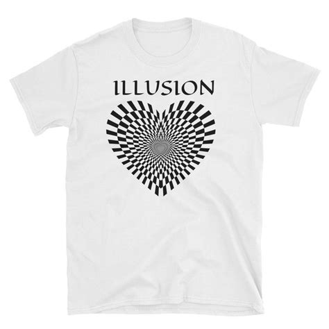 Illusion Short Sleeve Unisex Optical Illusion T Shirt Free Shipping