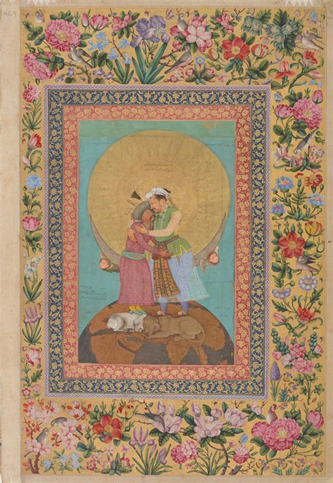 Emperor Jahangir Embraces Shah Abbas Smithsonian Institution