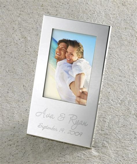 Personalized Hampton Silver Wedding Frame Always Free Laser Engraving