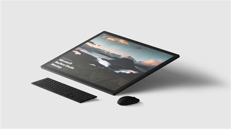 Microsoft Surface Studio Mockups