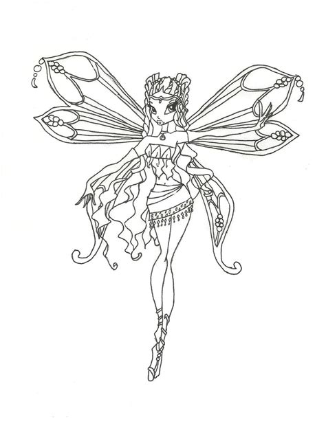 Winx Club Enchantix Layla Coloring Page By Winxmagic237 On Deviantart