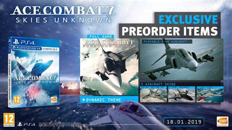 A season pass that includes six additional content packs (3 original aircraft and 3 additional missions) for ace combat™ 7: Pre-order bonus and deluxe edition revealed for ACE COMBAT ...