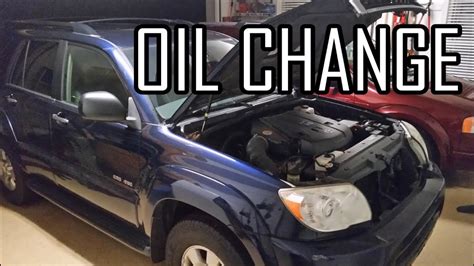 Diy Toyota Runner Oil Change Youtube