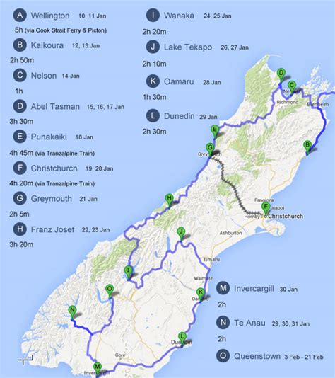 Update To Our South Island Driving Route Bossing New Zealand