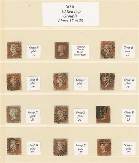Stamp Auctions By Corbitt Stamps Stamp Auction 161 1841 Penny Red