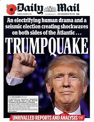 Image result for trump winning newspaper front covers