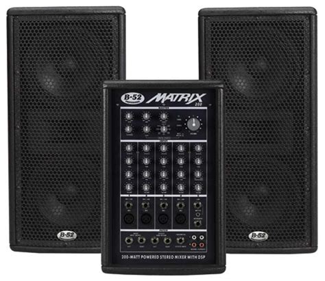 B52 Matrix 200 Portable Pa System 200with 5ch With Fx Pssl Prosound