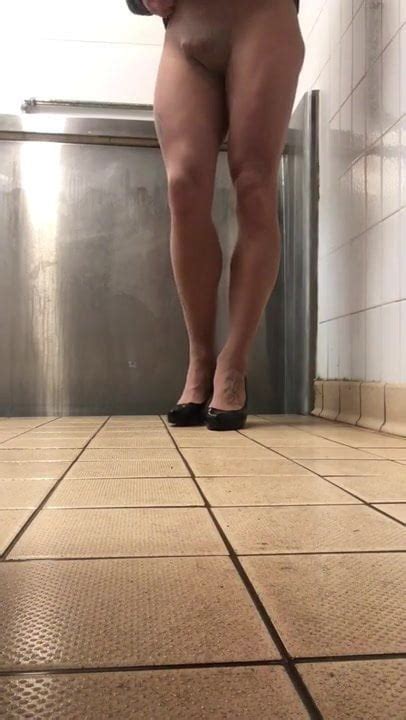 Crossdresser In Public Toilet Gay Locker Room Porn 17