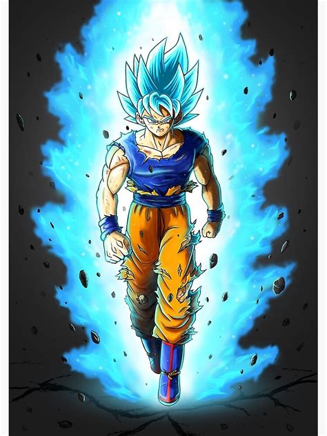 Goku Ssj Blue Canvas Print By Aristote Redbubble