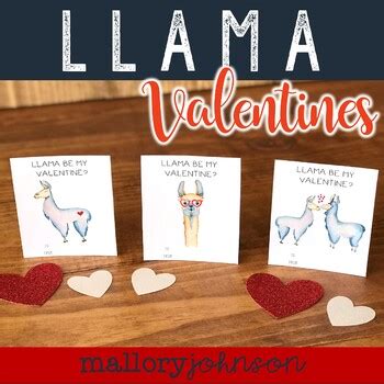 Valentine's day easter mother's day. LLAMA Valentine's Day Cards by Mallory Johnson | TpT