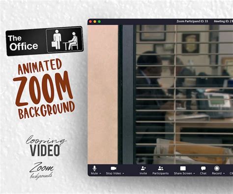 The Office Animated Virtual Background Instant Digital Download Video