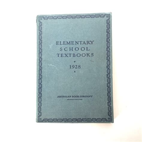 Vintage 1920s Antique Book Elementary School Textbooks 1928 Etsy