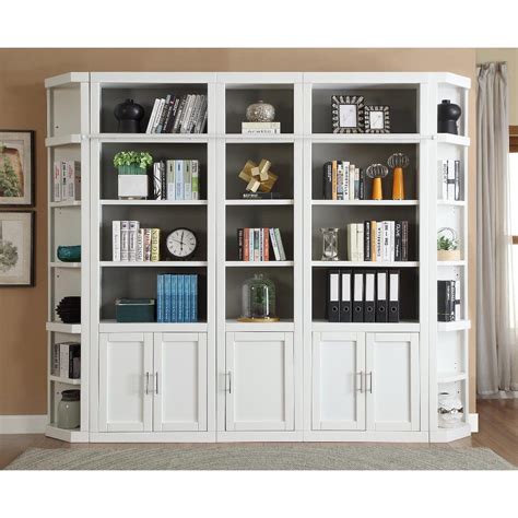 Library Bookcase Bookcase Wall Library Wall White Bookcase Cottage
