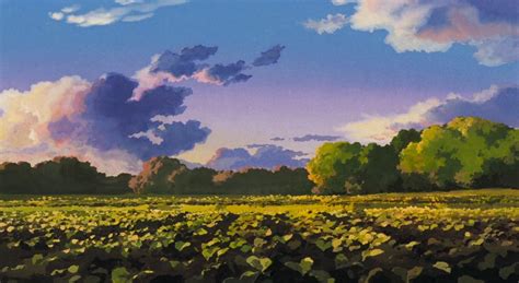 Studio Ghibli — Cloud Strewn Skies Of My Neighbor Totoro Art