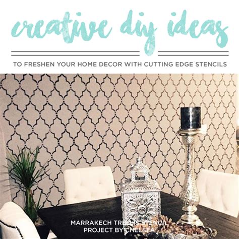 Creative Diy Ideas To Freshen Your Home Decor With Stencils Stencil