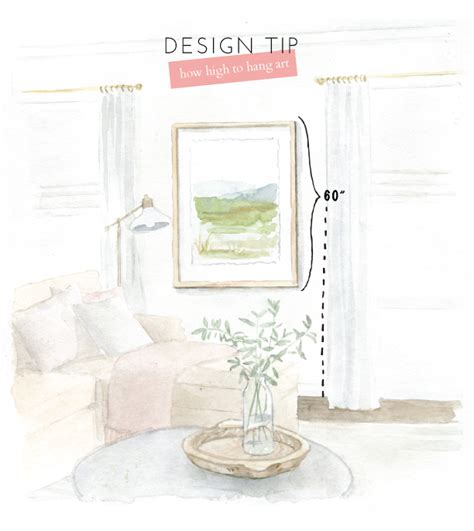 Quick Design Tip How High Do You Hang Art Lark And Linen