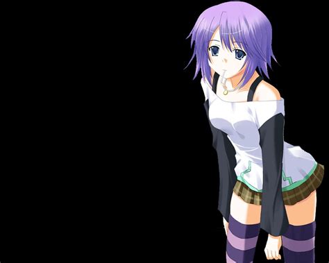 Purple Haired Anime Character Hd Wallpaper Wallpaper Flare