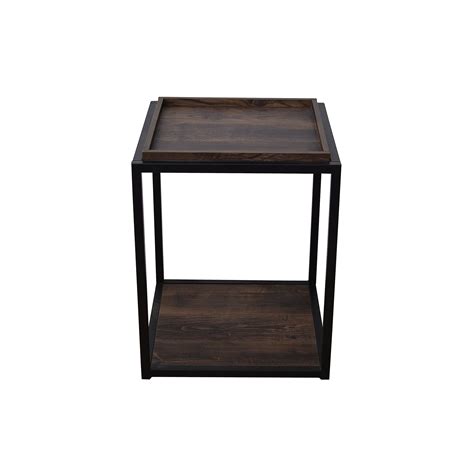Nathan James Nash Black Accent End Table Or Modern Side Table With