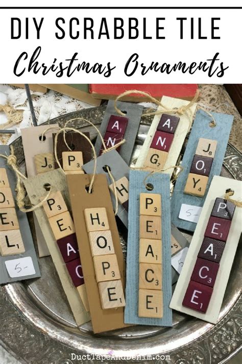 How To Make Scrabble Christmas Ornaments Scrabblechristmasornaments