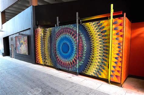 Brightly Colored Murals Mesmerize With Their Hypnotic Abstract Patterns