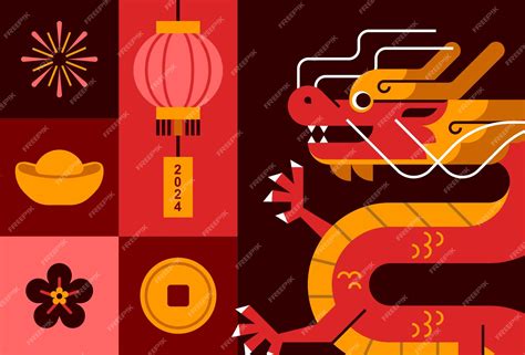 Premium Vector Chinese New Year Elements Vector Illustration