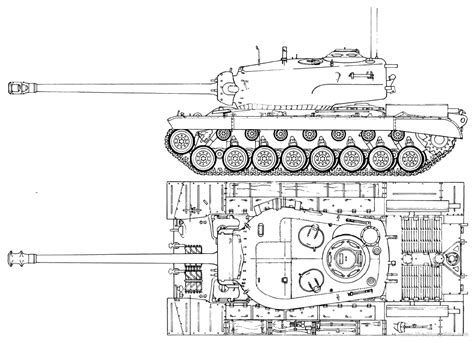 Tank T29t30 Us Heavy Tank Drawings Dimensions Figures Download