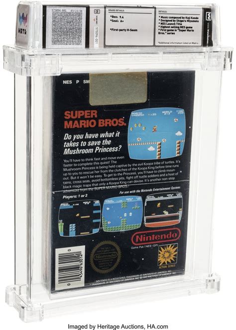 Vintage Super Mario Bros Game Sells For Us114000 The Standard