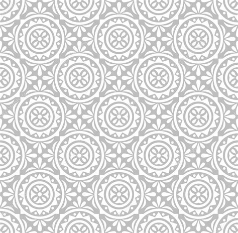 Silver Floral Pattern Wallpaper — Stock Vector © Malkani 22355959