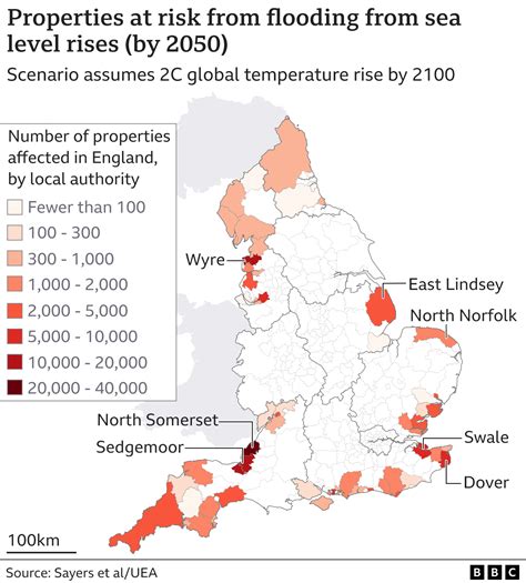 Climate Change Rising Sea Levels Threaten 200000 England Properties