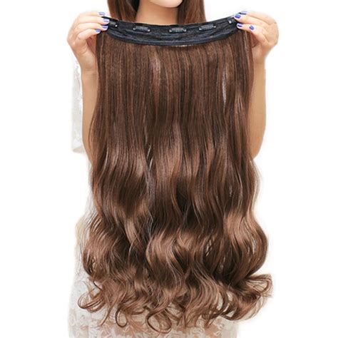 Soowee 60cm Long Synthetic Hair Clip In Hair Extension Heat Resistant