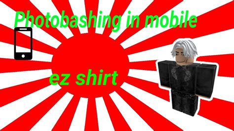 How To Photobash Shirt On Roblox Roblox Design Tutorial Youtube