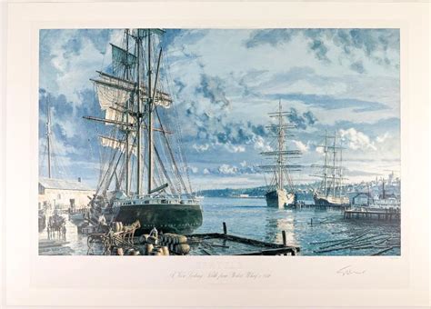 Lot John Stobart 1929 2023 Pencil Signed Lithograph Seattle A View