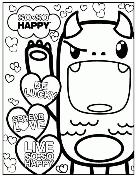 Cute Kawaii Food Coloring Pages Sketch Coloring Page