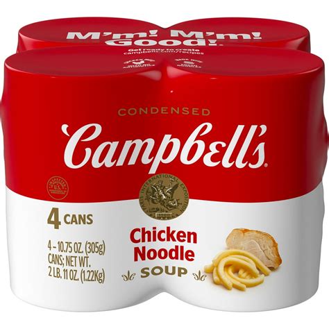 Campbells Condensed Chicken Noodle Soup 1075 Ounce Can Pack Of 4