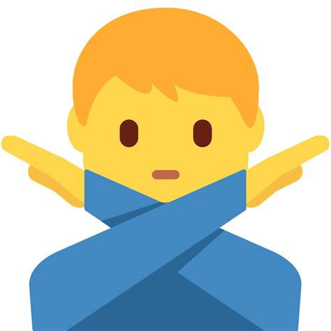 Man Gesturing No Emoji Clipart Free Download Transparent Png Creazilla