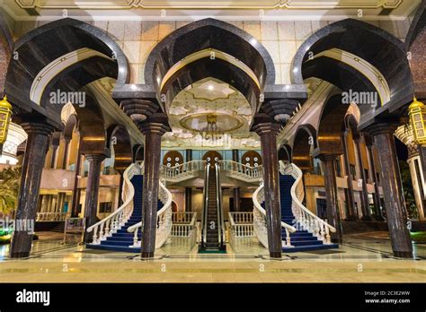 Staircase To Jame Asr Hassanil Bolkiah Mosque At The Entrance For His