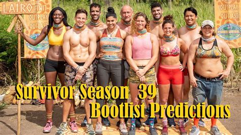 Survivor Season 39 Island Of The Idols Boot List Predictions Youtube