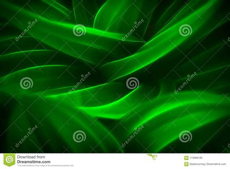 Abstract Close Up Of Swirling Green Leaves Stock Illustration