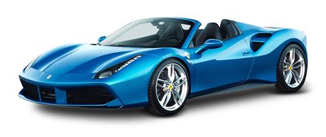 Blue Ferrari 488 Spider Car Png Image Pngpix