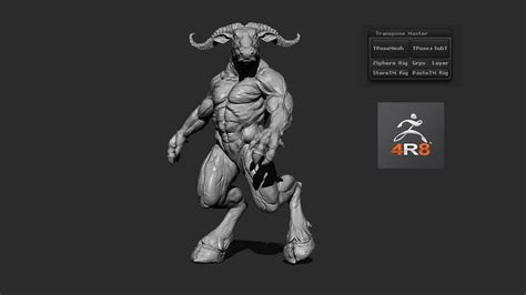 Easy Zbrush Posing Your Character Using Transpose Master Zplugin 01