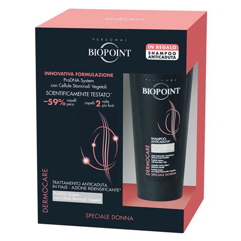 Biopoint Kit Anticaduta Capelli Donna 12 Fiale X 6 Ml In Omaggio Shampoo