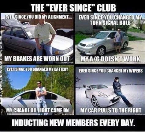 Funny Car Memes Mechanic Humor Car Jokes
