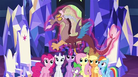 Image Discord Levitated Down To Mane 6 S4e26png My Little Pony