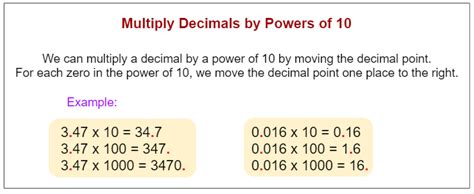 Multiplying Decimals By 10 100 And 1000 Worksheets Worksheets For