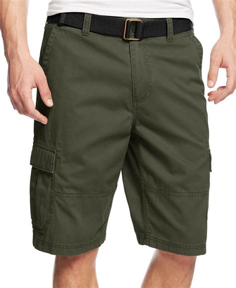American Rag Mens Belted Relaxed Cargo Shorts Created For Macys Macys