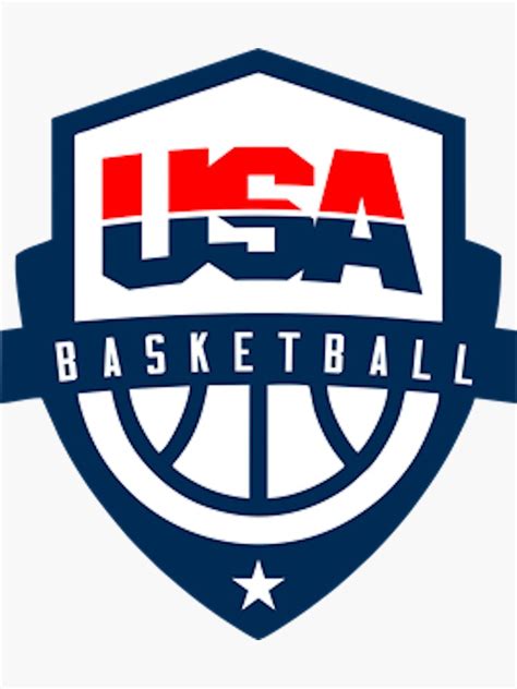 Usa Basketball Team Sticker By Susancastro Redbubble
