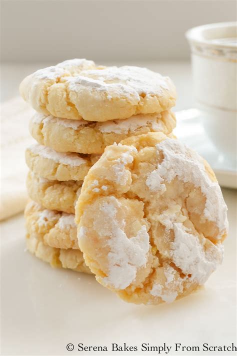 These lemon crinkle cookies have lots of fresh lemon zest in the cookie dough for a bright lemon ' crinkle cookies are one of my absolute favorite treats for the holidays, and these lemon crinkles. Soft and Chewy Lemon Cookies | Serena Bakes Simply From ...