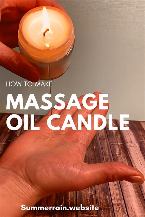 How To Make Massage Oil Candles Massage Oil Candles Massage Oil Candle Diy Massage Candle Recipe