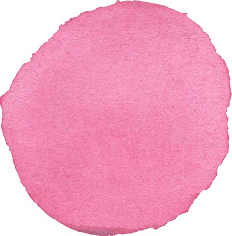 10 Watercolor Pink Circle Png Transparent