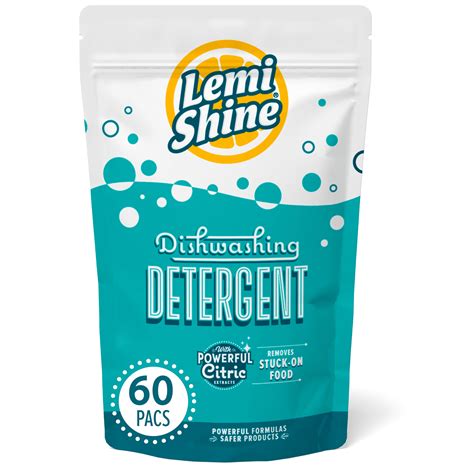 Lemi Shine Dishwasher Pods, Natural Lemon Scent, 60ct - Walmart.com ...